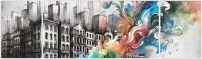 Obraz - Przemysłowe życie (170x50 cm)