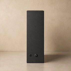 Kominek dekoracyjny LED, metalowy, 10 x 41 x 25 cm