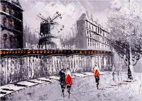 Obraz - Obraz olejny przedstawiający miasto II. (70x50 cm)