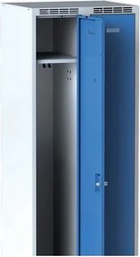 Metalowa szafka ubraniowa S7, 2-drzwiowa, 1800 x 600 x 500 mm, demontaż, zamek cylindryczny, drzwi szare