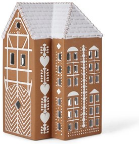 Kamionkowy świecznik na świeczkę typu tealight Gingerbread Lighthouse – Kähler Design