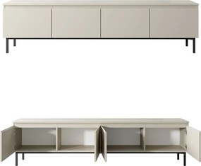 Kaszmirowa szafka RTV Silk szer. 200 cm