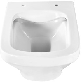 Miska WC wisząca bezkołnierzowa biała SANYA z deską wolnoopadająca typu Slim