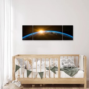 Obraz planety Ziemi z kosmosu (170x50 cm)