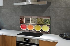 Szklany Panel Wybór Herbat Ziołowych