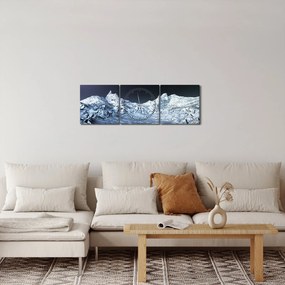 Obraz kosmosu (z zegarem) (90x30 cm)