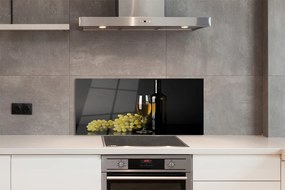 Panel szklany do Kuchni Wino w Otoczeniu Owoców
