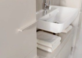 Kremowa szafka pod umywalkę z matowym wykończeniem 80x59 cm Laurino – Germania