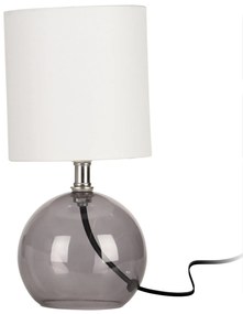 Lampa stołowa ze szklaną podstawą, 24 cm