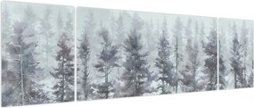 Obraz - Pine forest II, aquarel (170x50 cm)