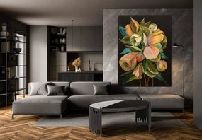 Obraz olejny Kwiaty 70x100 cm