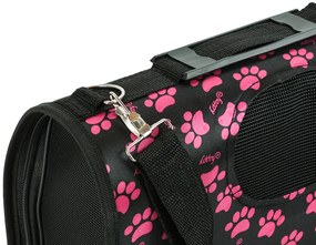 Torba transportowa dla psa/kota FURGO XL, czarno-różowa