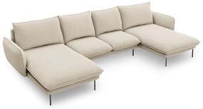 Beżowa sofa w kształcie litery U Cosmopolitan Design Vienna