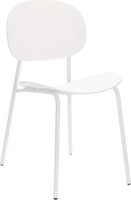 Nowoczesne krzesło do kawiarni i jadalni Nube bez podłokietników