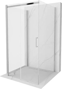 Mexen Omega-3S kabina prysznicowa 3-ścienna, rozsuwana 100 x 100 cm, transparent, chrom - 825-100-100-01-00-3S