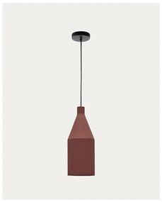 Lampa wisząca w kolorze terakoty z metalowym kloszem ø 15 cm Peralta – Kave Home