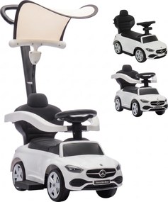 AIYAPLAY Jeździk do nauki chodzenia dla dzieci 1-3 lat z licencją Mercedes-Benz, barierka 360°, kierownica, biały | Aosom PL