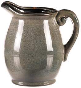 Dzbanek ceramiczny szary, 13 x 14 x 17 cm, mały, 17 cm
