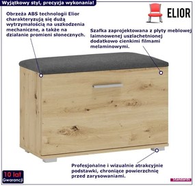 Na buty szafka z siedziskiem - dąb artisan L9-D34