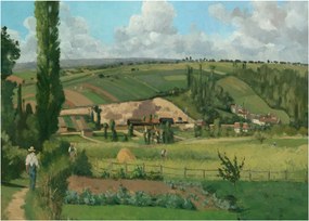 Obraz - Camille Pissarro, Landscape at Les Pâtis, Pontoise, reprodukcje (70x50 cm)