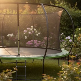 Trampolina ogrodowa dla dzieci Pegie 14FT, 427 cm, z siatką wewnętrzną i drabinką