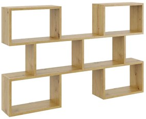 Skandynawska półka na książki w kolorze dąb artisan A5-E16