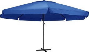 Lazurowy parasol ogrodowy z podstawą F4-T03