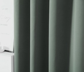 Zasłona OXFORD 140x270 cm, szarozielony Zawieszanie: Taśma z wiązaniami