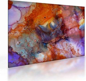 Obraz na szkle - Abstrakcyjna sztuka tuszu (70x50 cm)