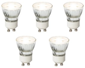 Zestaw 5 ściemnialnych żarówek LED GU10 35 mm 3W 220 LM 3000K