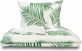 Kvalitex Bawełniana pościel Tropical biały, 240 x 220 cm, 2 szt. 70 x 90 cm