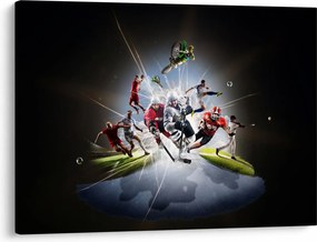 Obraz - Sportowcy (70x50 cm)