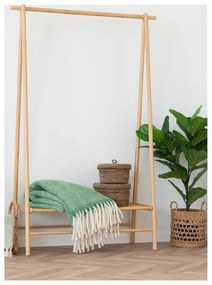 Zielony koc z mieszanki wełny 130x170 cm Carmel – House Nordic