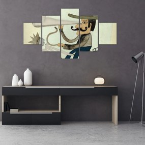 Obraz - Astronom na rowerze (125x70 cm)