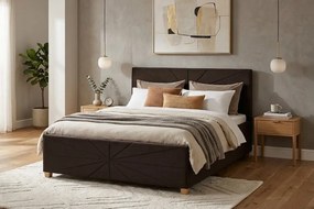 Łóżko PATI 120x200 cm Brąz Bez materaca