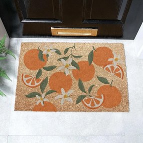 Wycieraczka z włókna kokosowego 40x60 cm Orange – Artsy Doormats