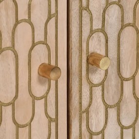 Rustykalna komoda z rzeźbionymi frontami - Nolen 3X