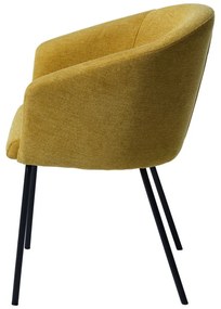 Musztardowe krzesło Easton – Unique Furniture