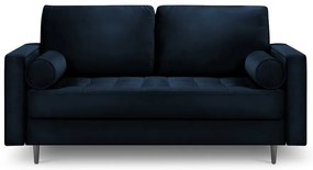 Niebieska aksamitna sofa Milo Casa Santo, 174 cm