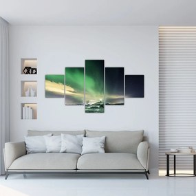 Obraz zorzy polarnej (125x70 cm)