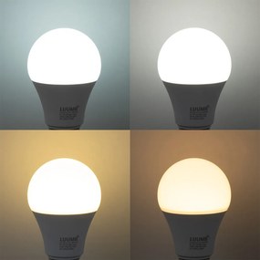 Zestaw 3 inteligentnych żarówek LED E27 z możliwością ściemniania A60 9W 806 lm 2700K-6500K z Zigbee Smart Hub