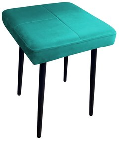 Taboret MAX MG20 turkus  podstawa czarna