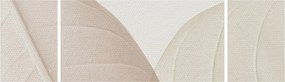 Obraz - Teksturowane liście (170x50 cm)