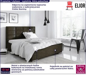 Łóżko tapicerowane Nelsi 200x200 - 44 kolory