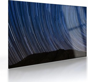 Obraz na szkle - nocne gwiazdy i niebo (70x50 cm)