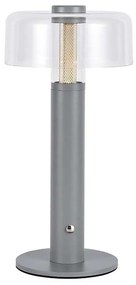 LED ładowalna lampa stołowa 1W 5V 3000K 1800 mAh szara, ściemnialna