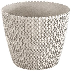 Osłonka ozdobna Splofy Eco Wood 25,9 cm biała PROSPERPLAST