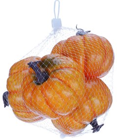 Jesienne dekoracje Zestaw plastikowych dyń 10 x 7cm, 4 szt.