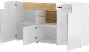 Komoda IBIZA 159 cm do Salonu Sypialni z Szufladą Antracyt
