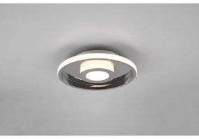 Metalowa lampa sufitowa LED w kolorze błyszczącego srebra ø 30 cm Ascari – Trio